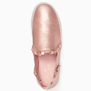 Kate Spade Rose Gold Slip-On Sneakers